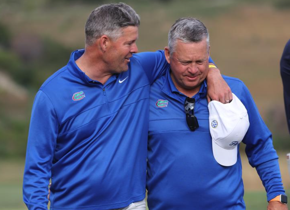 Florida coaches J.C. Deacon (left) and Dudley Hart have a lot to look forward to in 2025 as a promising Gators squad will return to Gainesville. 